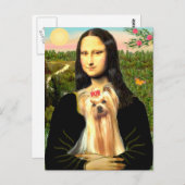 ヨークシャーテリア1 – モナリザ ポストカード (正面/裏面)