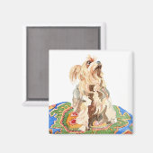 ヨークシャーテリア2012 マグネット (正面/裏面)