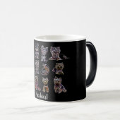 ヨークシャーテリア！すべてのタイプの装飾用クッションマグネット モーフィングマグカップ (正面右)