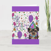 ヨークシャーテリア カード (正面)