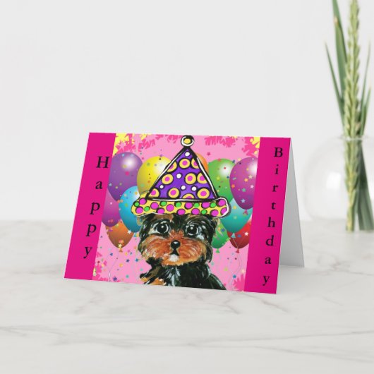 ヨークシャーテリア カード (正面)