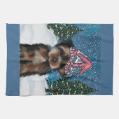 ヨークシャーテリア キッチンタオル (横)