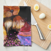 ヨークシャーテリア キッチンタオル (四つ折り)