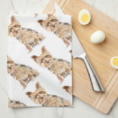 ヨークシャーテリア キッチンタオル (四つ折り)