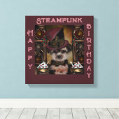 ヨークシャーテリア キャンバスプリント (インサイチュ (ウッドフロア))