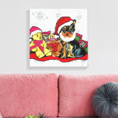 ヨークシャーテリア キャンバスプリント (インサイチュ (リビング))