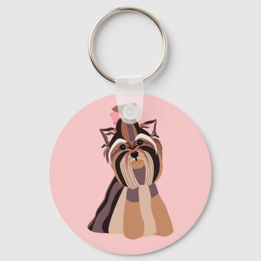 ヨークシャーテリア キーホルダー (正面)