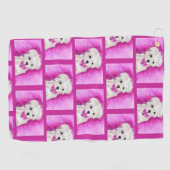 ヨークシャーテリア ゴルフタオル (横)