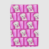 ヨークシャーテリア ゴルフタオル (正面)