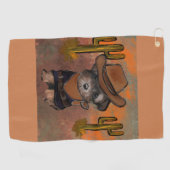 ヨークシャーテリア ゴルフタオル (横)