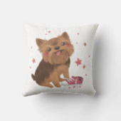 ヨークシャーテリア・ザ・キュスト・トラブルメーカー クッション (裏面)