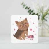 ヨークシャーテリア・ザ・キュスト・トラブルメーカー サンキューカード (スタンド正面)