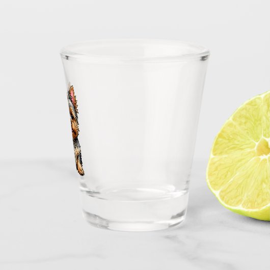 ヨークシャーテリア ショットグラス (右)