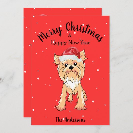 ヨークシャーテリア シーズンカード (正面/裏面)