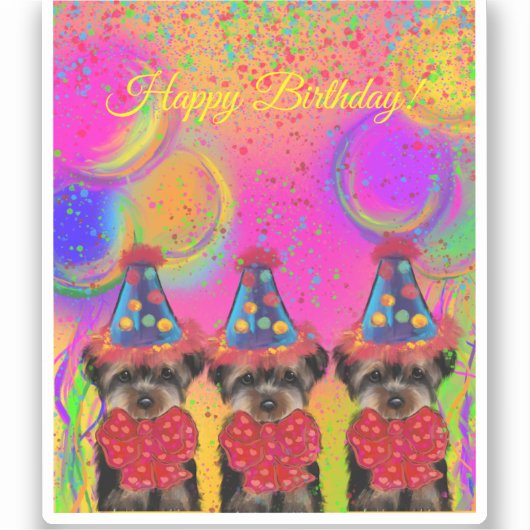 ヨークシャーテリア シール (正面)