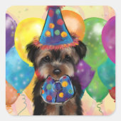 ヨークシャーテリア スクエアシール (正面)