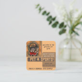 ヨークシャーテリア スクエア名刺 (スタンド正面)