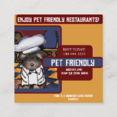 ヨークシャーテリア スクエア名刺 (正面)