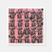 ヨークシャーテリア スタンダードカクテルナプキン (正面)