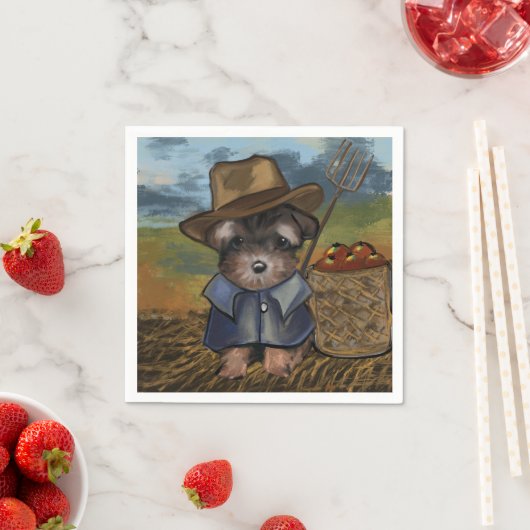 ヨークシャーテリア スタンダードカクテルナプキン (インサイチュ)