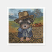 ヨークシャーテリア スタンダードカクテルナプキン (正面)