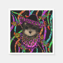 ヨークシャーテリア スタンダードカクテルナプキン