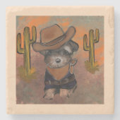 ヨークシャーテリア ストーンコースター (正面)