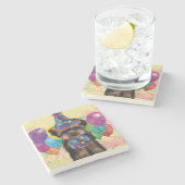 ヨークシャーテリア ストーンコースター (横)