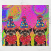 ヨークシャーテリア スパークリングワインラベル (シングルラベル)