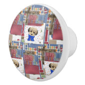 ヨークシャーテリア セラミックノブ (右)