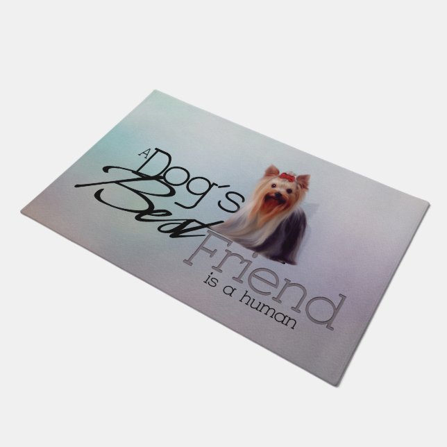 ヨークシャーテリア ドアマット (アングル)