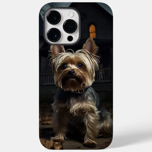 ヨークシャーテリア・ハロウィーン・怖い Case-Mate iPhoneケース (裏面)