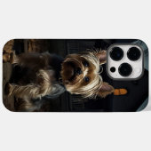 ヨークシャーテリア・ハロウィーン・怖い Case-Mate iPhoneケース (裏面 (横))