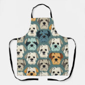 ヨークシャーテリア パターン エプロン (正面)