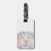 ヨークシャーテリア – パッチワーク ラゲッジタグ (裏面縦)