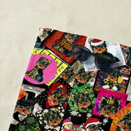 ヨークシャーテリア ビーチタオル (インサイチュ)