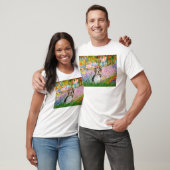 ヨークシャーテリア（ビーバー）- 庭園 Tシャツ (ユニセックス)