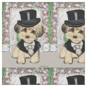 ヨークシャーテリア ファブリック (クローズアップ)