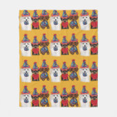 ヨークシャーテリア フリースブランケット (正面)