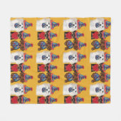 ヨークシャーテリア フリースブランケット (正面(横))