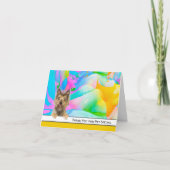 ヨークシャーテリア ペットシッティングありがとうございました サンキューカード (正面)