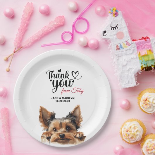 ヨークシャーテリア ペーパープレート (パーティー)