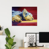 ヨークシャーテリア ポスター (ホームオフィス)