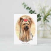 ヨークシャーテリア ポストカード (スタンド正面)