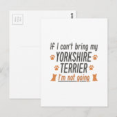 ヨークシャーテリア ポストカード (正面/裏面)