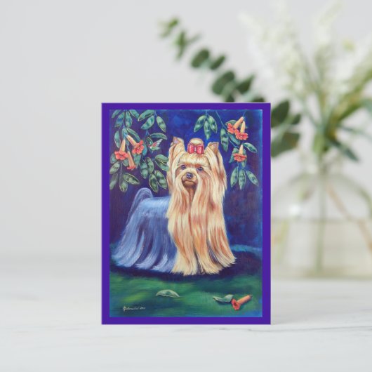 ヨークシャーテリア ポストカード (スタンド正面)