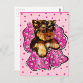 ヨークシャーテリア ポストカード (正面/裏面)