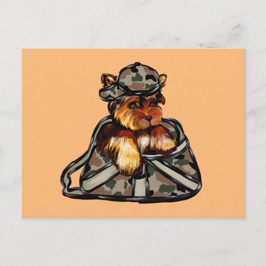 ヨークシャーテリア ポストカード (正面)