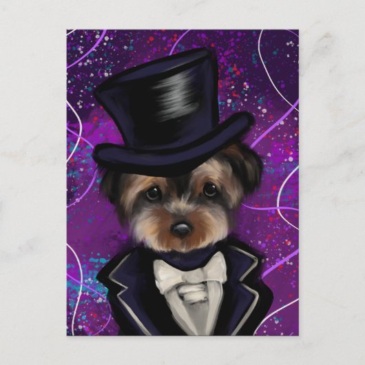 ヨークシャーテリア ポストカード (正面)