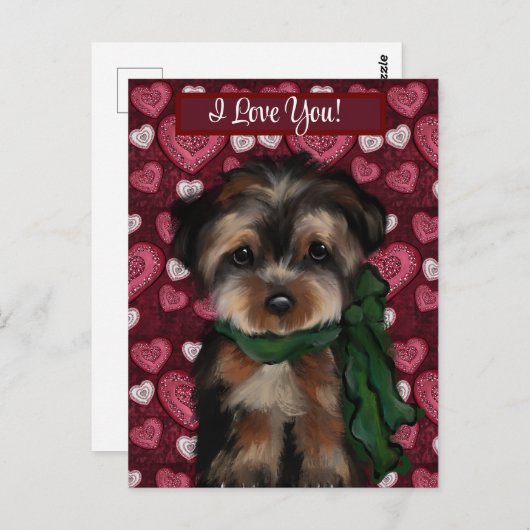 ヨークシャーテリア ポストカード (正面/裏面)